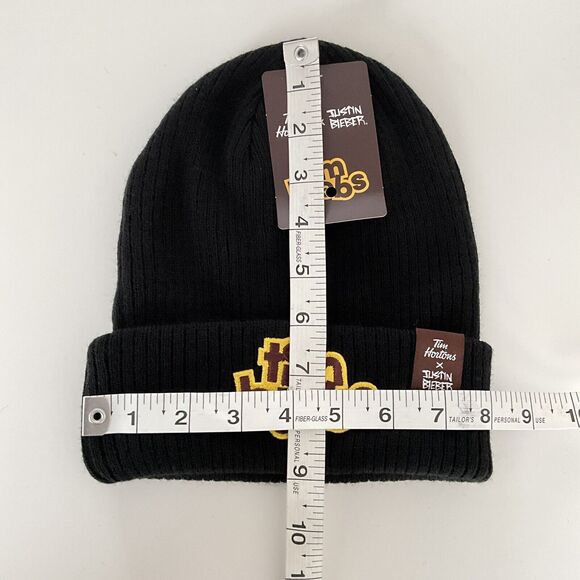 Justin Beiber Tim Horton Beanie Biebs Hat Collab Merch Knit Toque Cap Winter - Picture 8 of 12